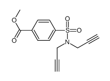 methyl 4-[bis(prop-2-ynyl)sulfamoyl]benzoate结构式