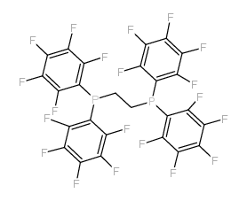 1,2-双(二五氟代苯基磷基)-乙烷结构式