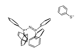 [bis(triphenylphosphoranylidene)ammonium][SPh]结构式