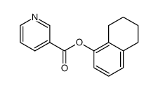 5,6,7,8-tetrahydro-1-naphthyl-nicotinate结构式