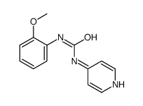 1-(2-methoxyphenyl)-3-pyridin-4-ylurea结构式