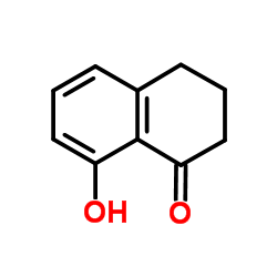 3,4-二氢-8-羟基-1(2H)-萘酮结构式