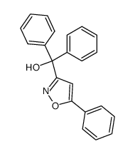 diphenyl(5-phenylisoxazol-3-yl)methanol结构式