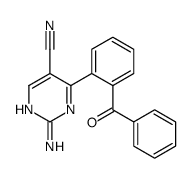 2-amino-4-(2-benzoylphenyl)pyrimidine-5-carbonitrile结构式