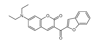 3-(1-benzofuran-2-carbonyl)-7-(diethylamino)chromen-2-one结构式