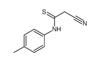 2-cyano-N-(4-methylphenyl)ethanethioamide结构式