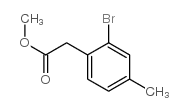 Benzeneacetic acid, 2-bromo-4-methyl-, methyl ester结构式