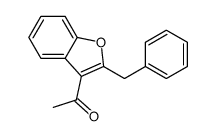 1-(2-benzyl-1-benzofuran-3-yl)ethanone结构式