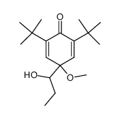 4-(1-hydroxypropyl)-4-methoxy-2,6-di-t-butylcyclohexa-2,5-dienone结构式