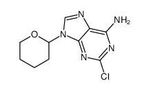 2-Chloro-9-(tetrahydropyran-2-yl)adenine结构式
