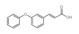 3-PHENOXYCINNAMIC ACID结构式