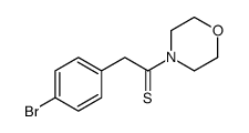 2-(4-溴苯基)-1-(4-吗啉)乙烷硫酮结构式