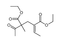 diethyl 2-acetyl-4-ethylidene-2-methylpentanedioate结构式
