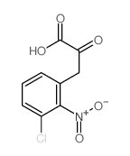3-(3-chloro-2-nitro-phenyl)-2-oxo-propanoic acid结构式
