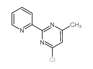 4-氯-6-甲基-2-(2-吡啶)嘧啶结构式