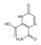 3-carbamoyl-1,6-dihydro-6-oxo-2-pyrazinecarboxylic acid结构式
