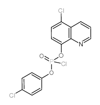 4-CHLOROPHENYL-5-CHLORO-8-QUINOLINYL PHOSPHOROCHLORIDATE结构式