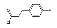 Benzenepropanoyl chloride, 4-fluoro-结构式