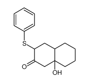 8a-hydroxy-3-(phenylthio)-2-decalone结构式
