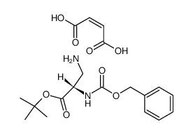 tert-butyl 2-N-carbobenzoxy-(S)-2,3-diaminopropionate maleate结构式