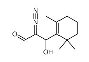3-diazo-4-hydroxy-4-(2,6,6-trimethylcyclohex-1-enyl)butan-2-one结构式