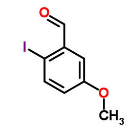 2-碘-5-甲氧基苯(甲)醛结构式