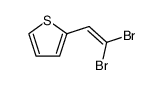 1-(thiophen-2-yl)-2,2-dibromoethylene结构式