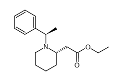 ethyl {(2S)-1-[(1R)-1-phenylethyl]piperidin-2-yl}acetate结构式