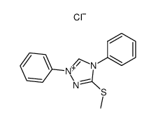 3-methylthio-1,4-diphenyl-1,2,4-triazolium chloride结构式