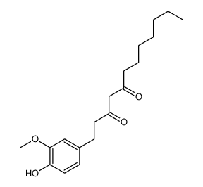 1-(4-hydroxy-3-methoxyphenyl)dodecane-3,5-dione结构式