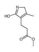 methyl 3-(3-methyl-5-oxo-1,2-dihydropyrrol-4-yl)propanoate结构式