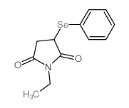 1-ethyl-3-phenylselanyl-pyrrolidine-2,5-dione结构式