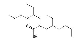 bis(2-ethylhexyl)carbamodithioic acid结构式
