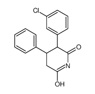 3-(3-chlorophenyl)-4-phenylpiperidine-2,6-dione结构式