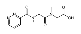 N-methyl-N-((pyridazine-3-carbonyl)glycyl)glycine结构式