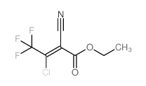 ETHYL 3-CHLORO-2-CYANO-4,4,4-TRIFLUOROBUT-2-ENOATE结构式