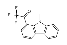 9-methyl-1-trifluoroacetylcarbazole结构式