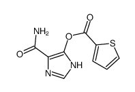 5-(Aminocarbonyl)-1H-imidazol-4-yl 2-thiophenecarboxylate结构式