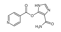 (5-carbamoyl-1H-imidazol-4-yl) pyridine-4-carboxylate结构式