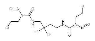 1-(2-chloroethyl)-3-[2-[2-[(2-chloroethyl-nitroso-carbamoyl)amino]ethy ldisulfanyl]ethyl]-1-nitroso-urea结构式