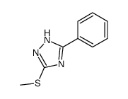 3-methylsulfanyl-5-phenyl-1H-1,2,4-triazole结构式