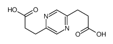 2,5-Pyrazinedipropanoic acid结构式