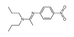 N'-(4-nitrophenyl)-N,N-dipropylacetamidine结构式