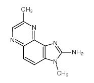 2-氨基-3,8-二甲基咪唑并[4,5-f]喹恶啉结构式
