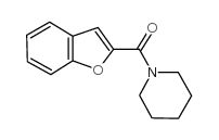 1-(1-苯并呋喃-2-羰基)哌啶结构式