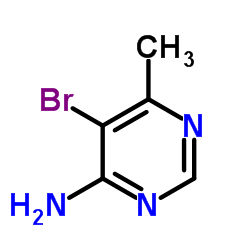 4-氨基-5-溴-6-甲基嘧啶结构式