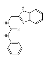 1-(1H-benzoimidazol-2-ylmethyl)-3-phenyl-thiourea结构式