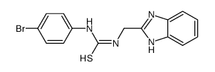 1-(1H-benzimidazol-2-ylmethyl)-3-(4-bromophenyl)thiourea结构式