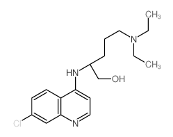 1-Pentanol,2-[(7-chloro-4-quinolinyl)amino]-5-(diethylamino)-, (S)- (9CI)结构式