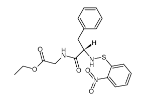 N-[2-Nitro-benzolsulfenyl]-L-Phe-Gly-OEt结构式